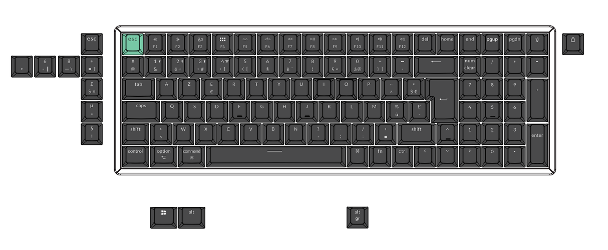 Keychron K4 HE Draadloos Magnetisch Schakelaar Aangepast Toetsenbord ISO-indeling Collectie