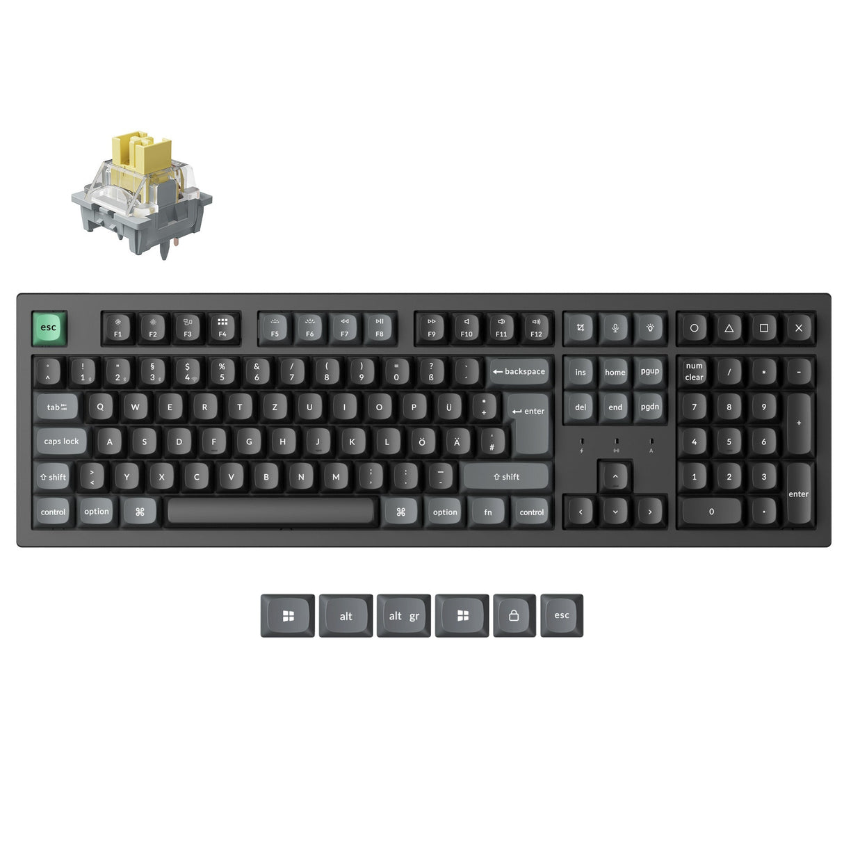 Keychron K10 Ultra 8K Wireless Custom Mechanical Keyboard ISO Layout