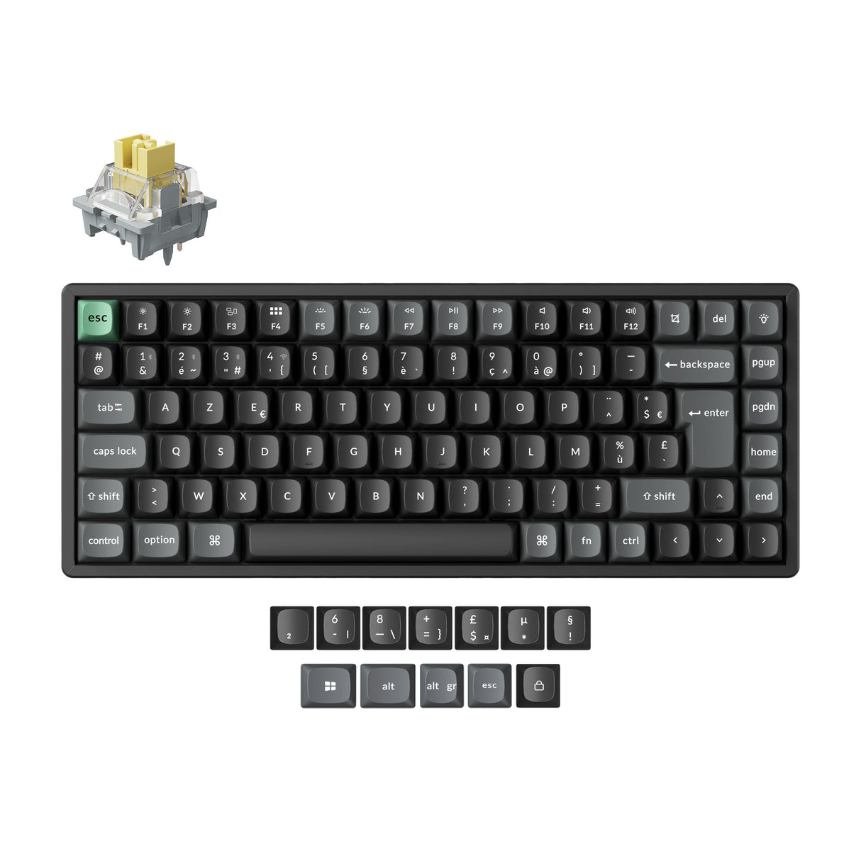 Keychron K2 Ultra 8K Wireless Custom Mechanical Keyboard ISO Layout Collection