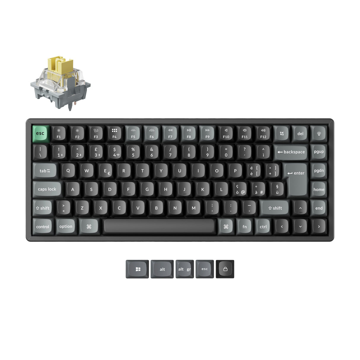 Keychron K2 Ultra 8K Wireless Custom Mechanical Keyboard ISO Layout Collection