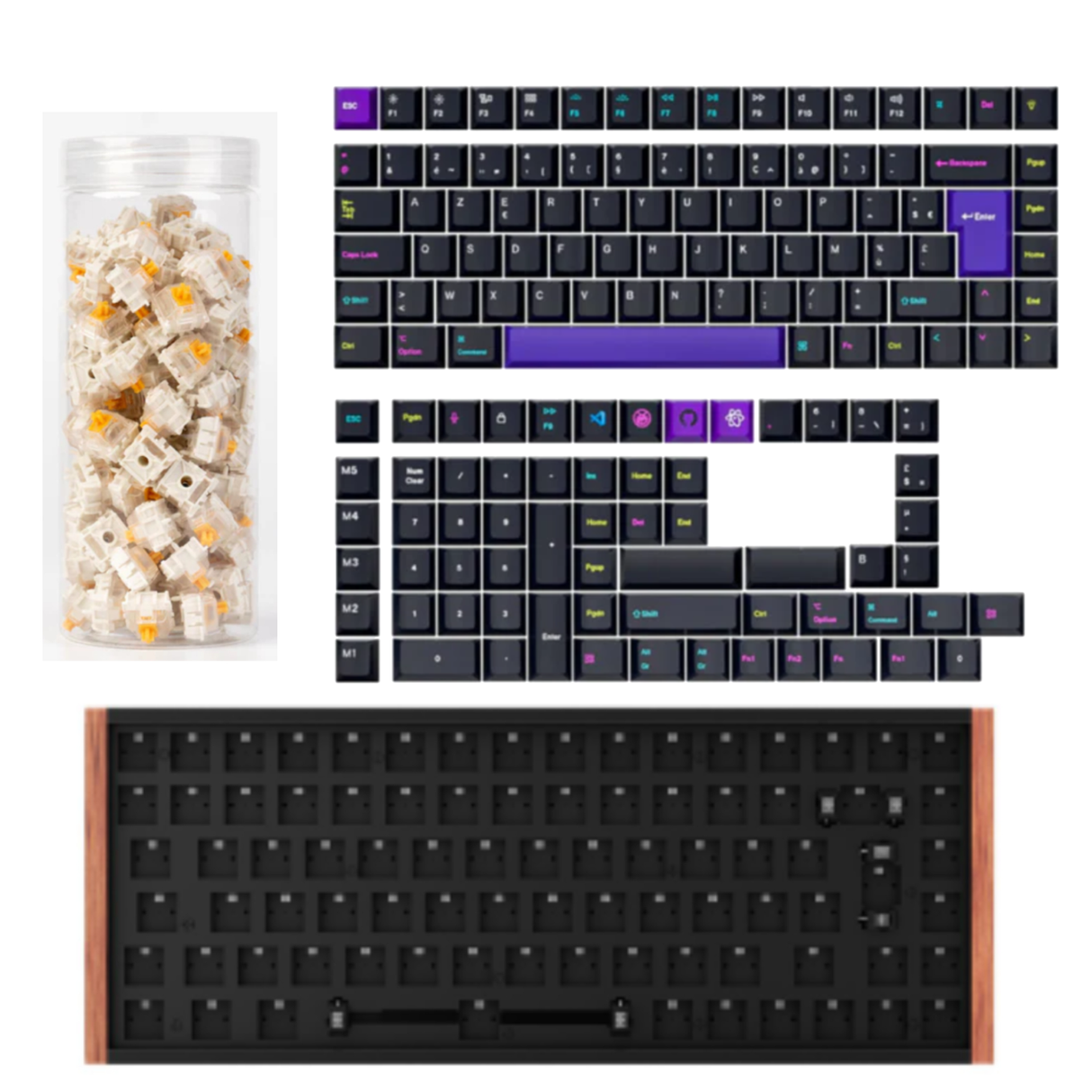 Keychron K2 HE Draadloos Magnetisch Schakelaar Aangepast Toetsenbord ISO-indeling Collectie