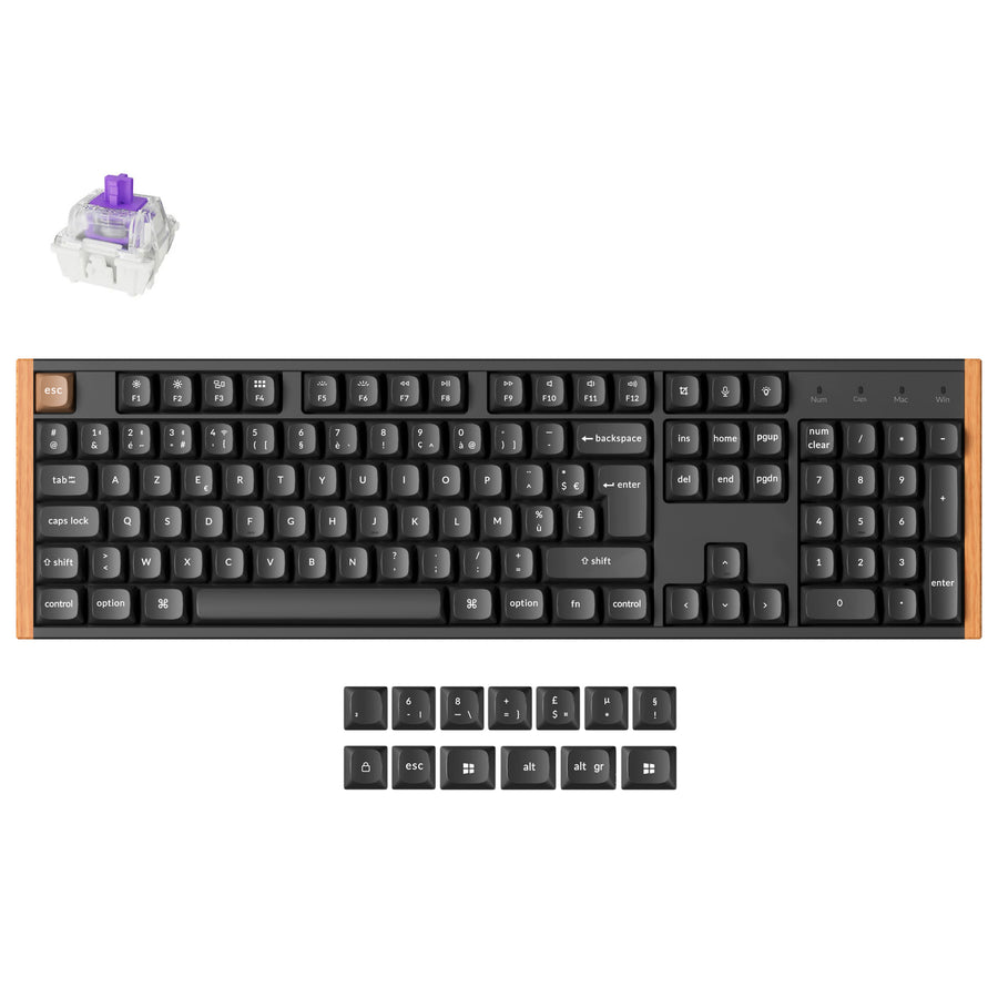 Keychron K10 HE draadloos mechanisch toetsenbord met magnetische switches, ISO-indeling collectie