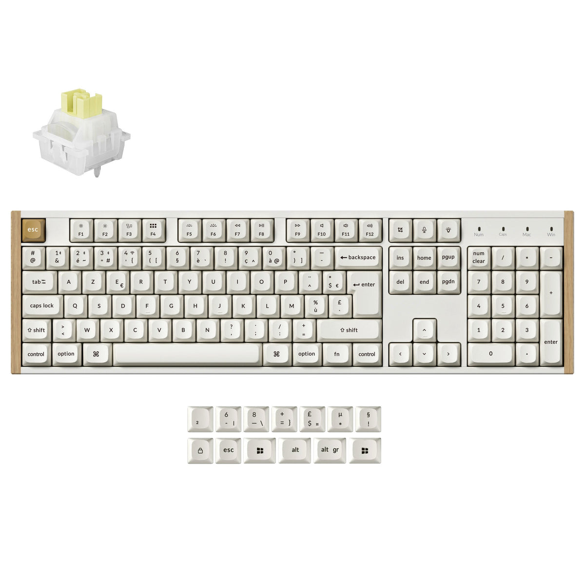 Keychron K10 HE draadloos mechanisch toetsenbord met magnetische switches, ISO-indeling collectie