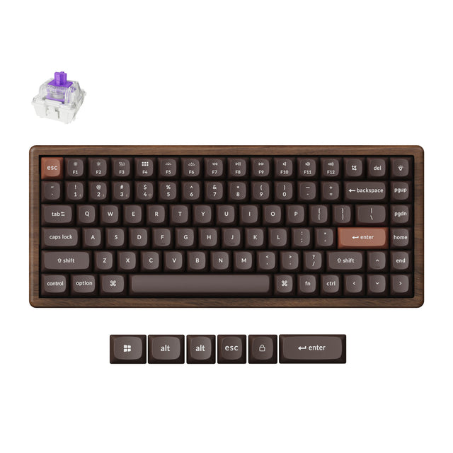 Keychron K2 HE Wireless Magnetic Switch Custom Keyboard - All-Wood Special Edition
