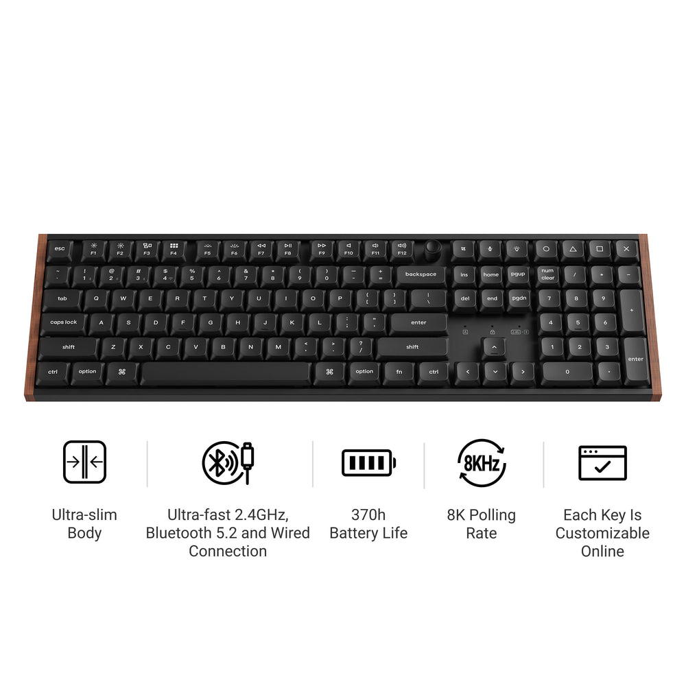 Keychron K5 Ultra 8K draadloos mechanisch maatwerktoetsenbord (US ANSI-indeling)