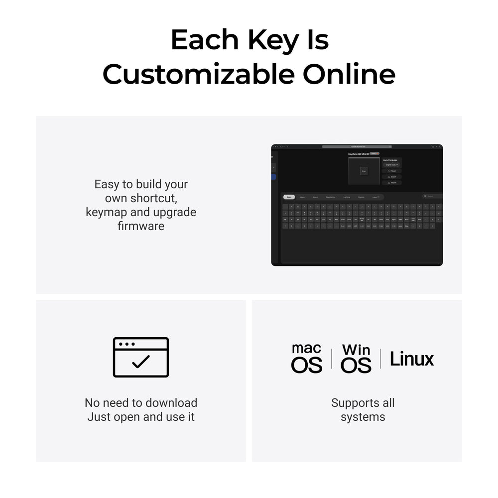 Keychron Q0 Mini 8K Actietoets