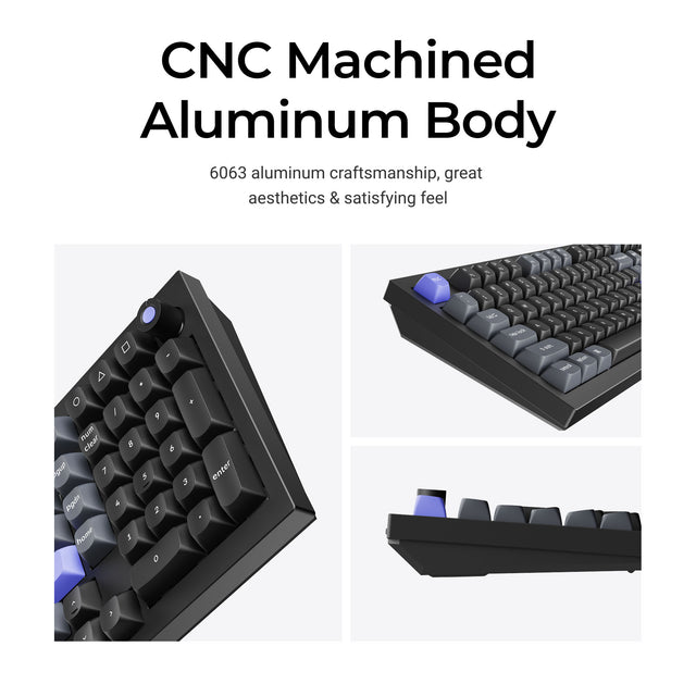 Keychron Q5 HE 8K Bedraad Magnetisch Schakeltoetsenbord (US ANSI-indeling)