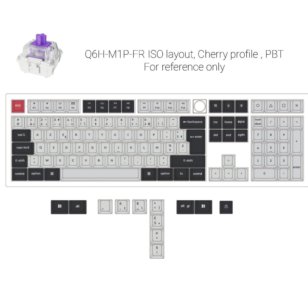 Keychron Q6 HE QMK Wireless Custom Keyboard ISO Layout Collection