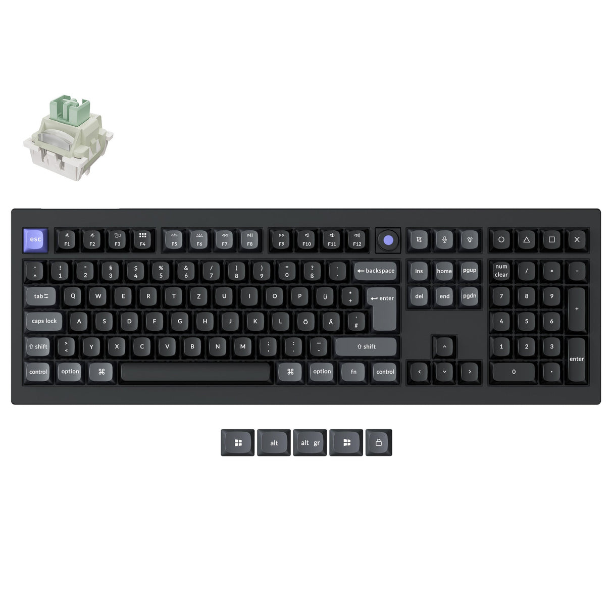 Keychron Q6 HE 8K Bedraad Magnetisch Schakelaar Toetsenbord ISO Indeling Collectie