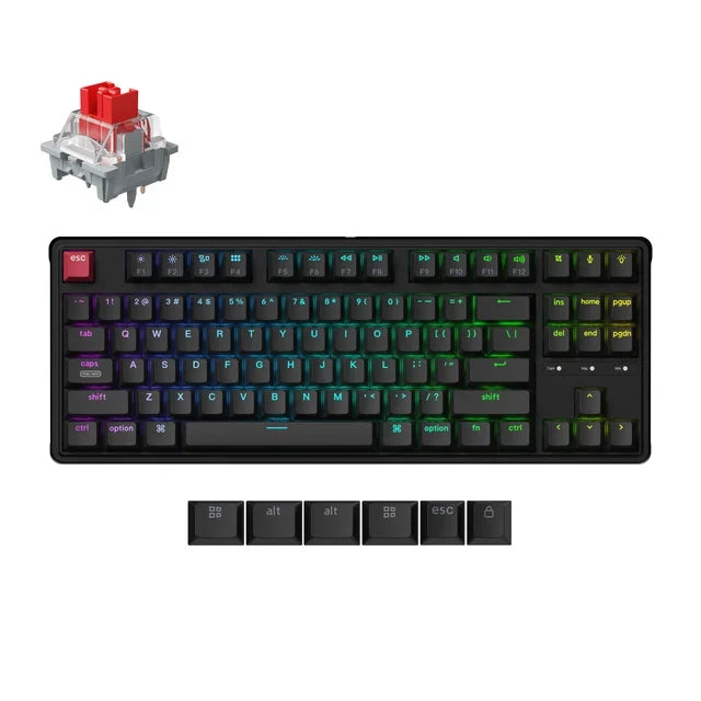 Keychron C3 Pro 8K QMK Bedraad Aangepast Mechanisch Toetsenbord (US ANSI-indeling)