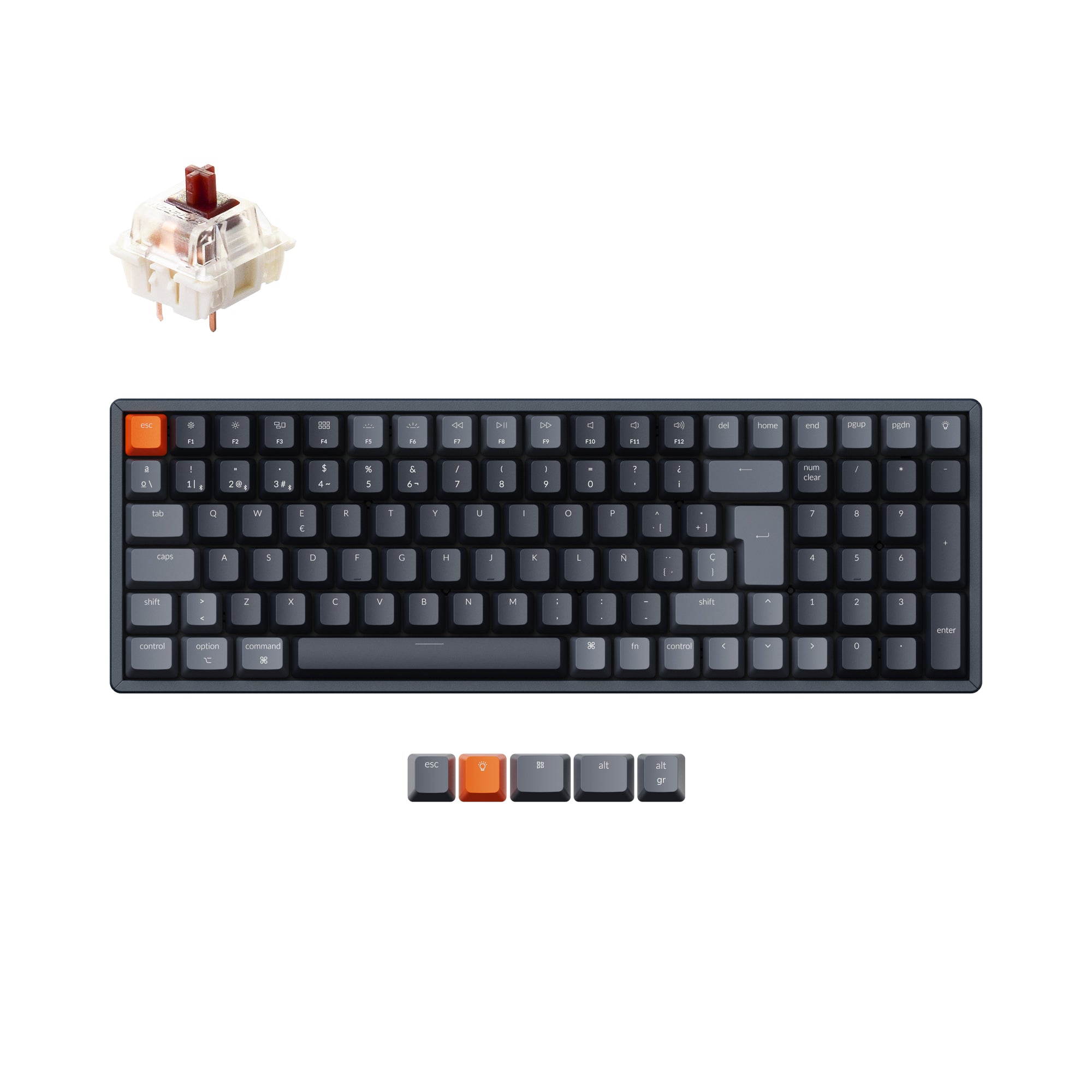 Keychron K4 Draadloos Mechanisch Toetsenbord (Spaanse ISO - ES Indeling) - Versie 2