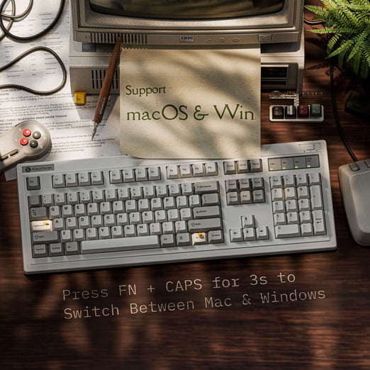 Keychron R6 QMK Draadloos Mechanisch Toetsenbord (US ANSI Indeling)