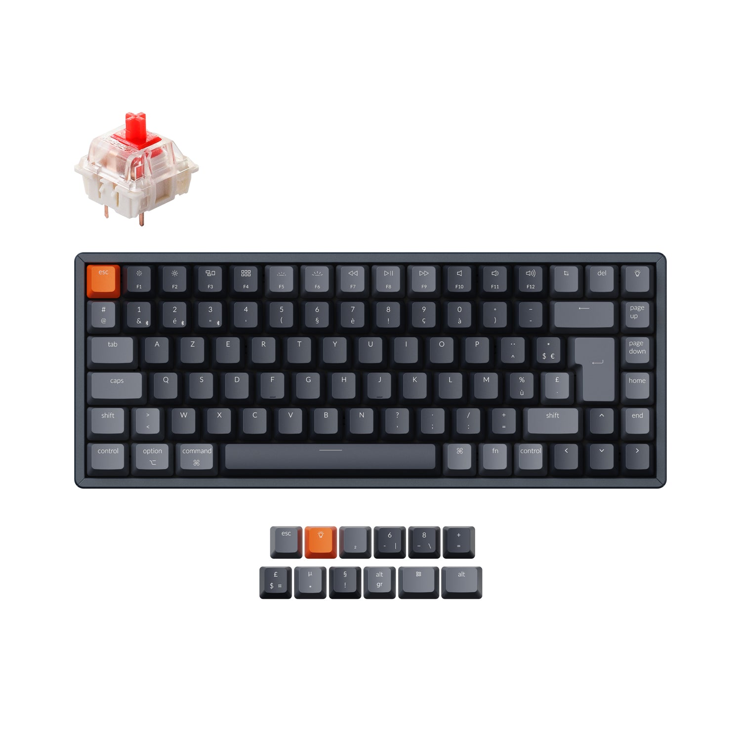 Keychron K2 Draadloos Mechanisch Toetsenbord (Frankrijk ISO-FR Indeling) - Versie 2