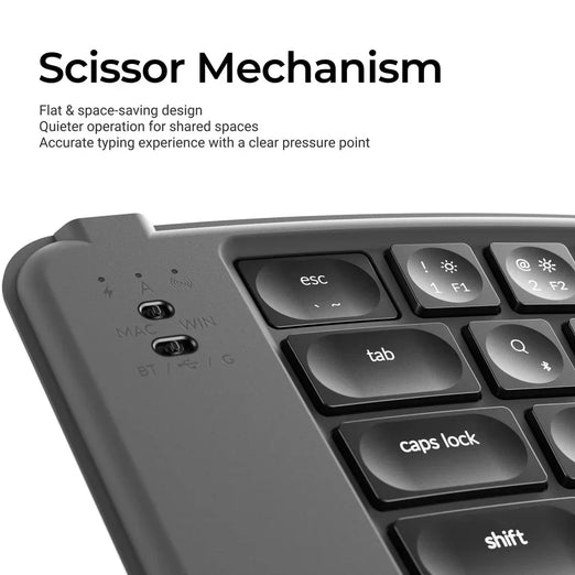 Keychron B11 Pro Ultra-Dun Draadloos Opvouwbaar Toetsenbord (US ANSI Toetsenbord)