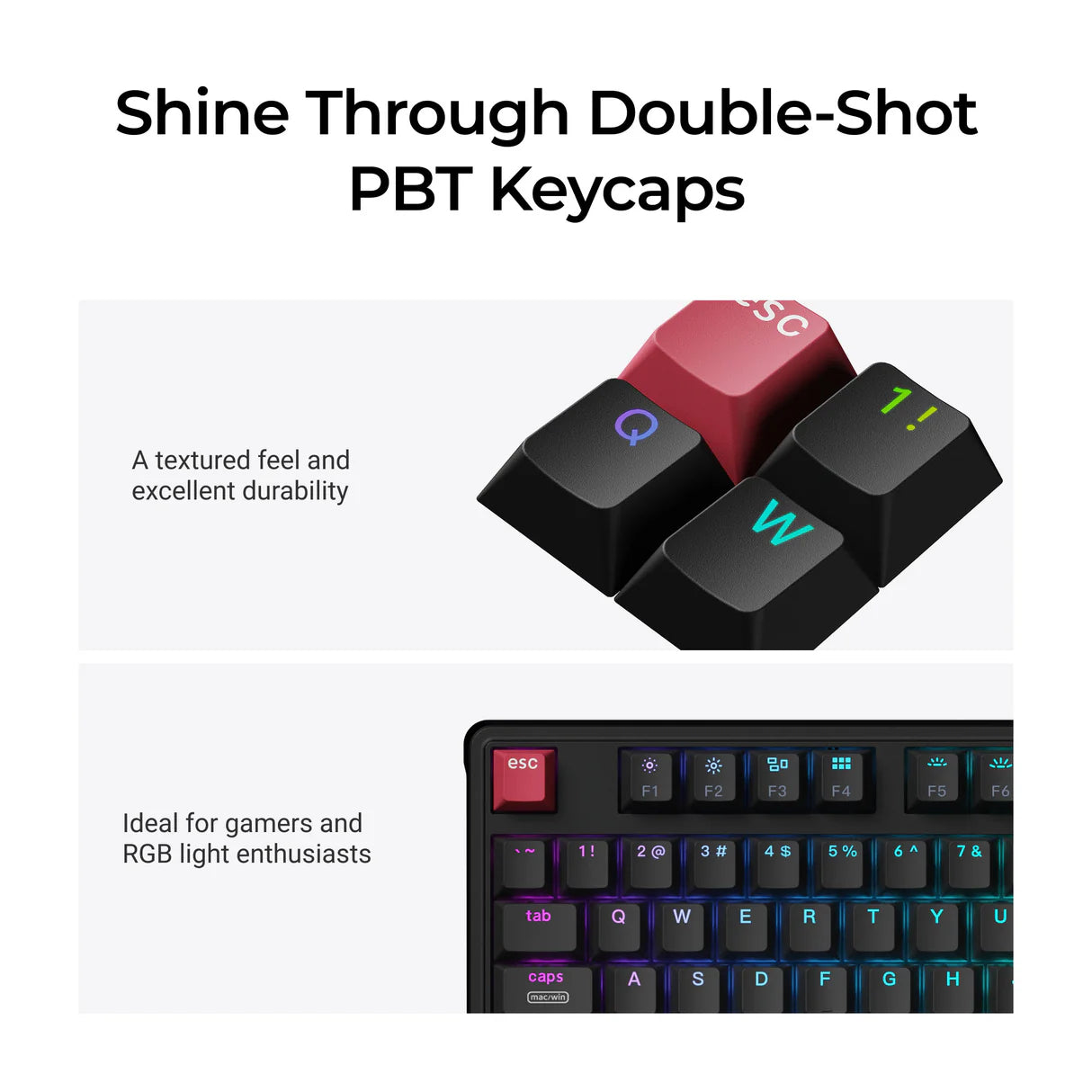 Keychron C3 Pro 8K QMK Bedraad Aangepast Mechanisch Toetsenbord (US ANSI-indeling)