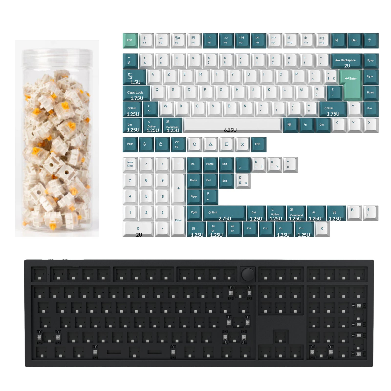 Keychron Q6 HE QMK Draadloos Aangepast Toetsenbord ISO-indeling Collectie