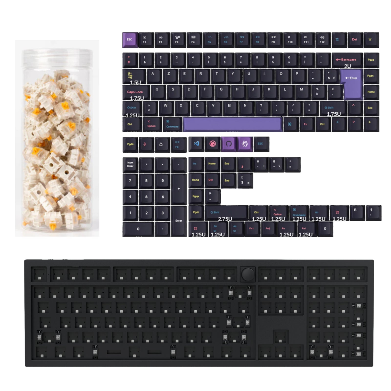Keychron Q6 HE QMK Draadloos Aangepast Toetsenbord ISO-indeling Collectie
