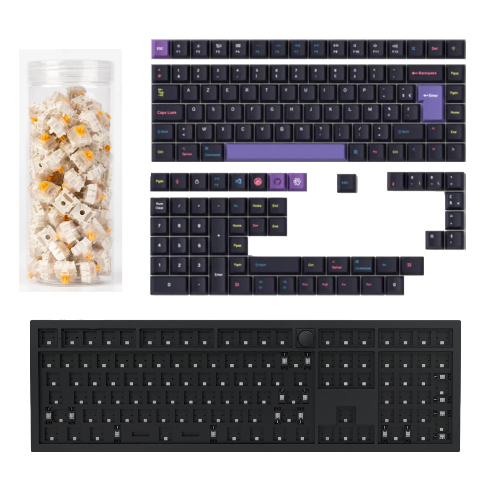 Keychron Q6 HE QMK Draadloos Aangepast Toetsenbord ISO-indeling Collectie