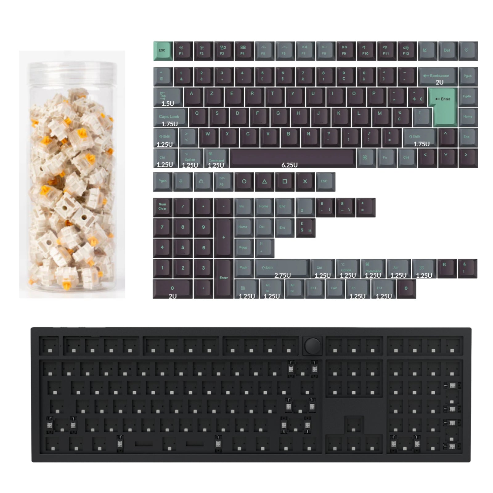 Keychron Q6 HE QMK Draadloos Aangepast Toetsenbord ISO-indeling Collectie