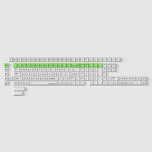 Groene Pulsatie - Kersenprofiel Dye-Sub PBT Volledig Keycap Set