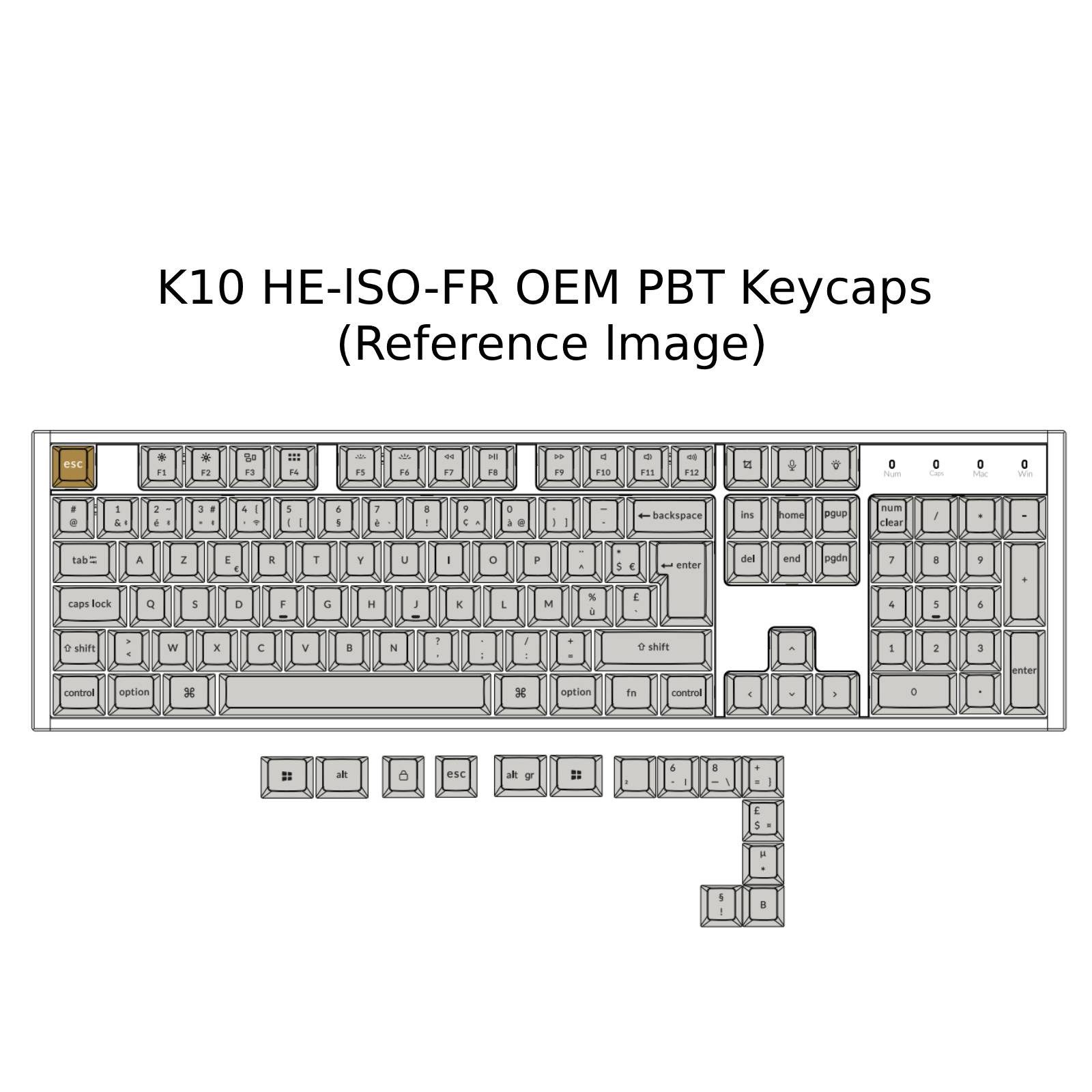 Keychron K10 HE Draadloos Magnetisch Schakelaar Aangepast Toetsenbord ISO-indeling Collectie