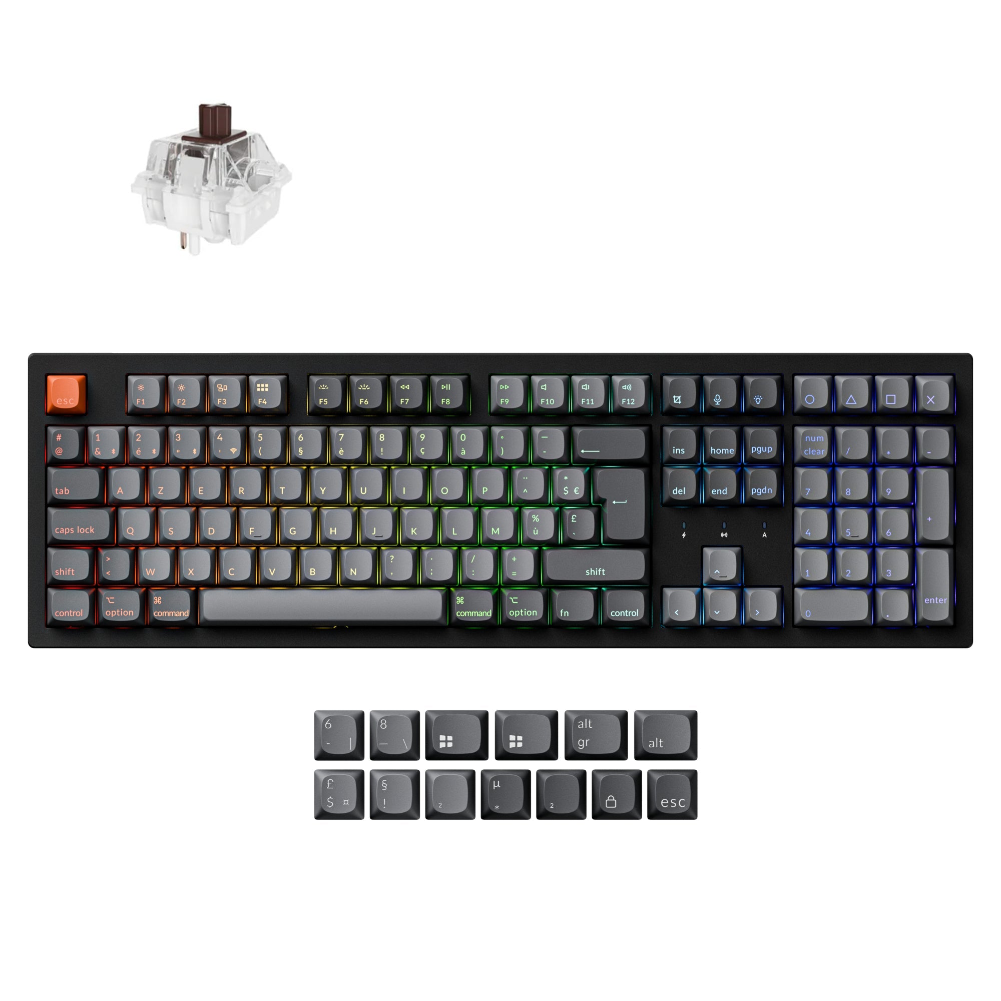 Keychron K10 Max QMK/VIA Wireless Mechanical Keyboard ISO Layout Collection