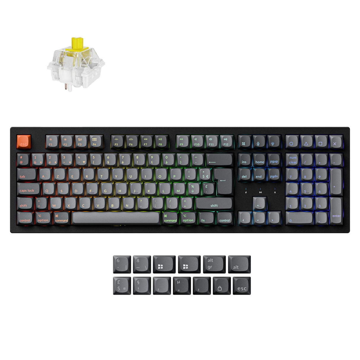 Keychron K10 Max QMK/VIA Wireless Mechanical Keyboard ISO Layout Collection