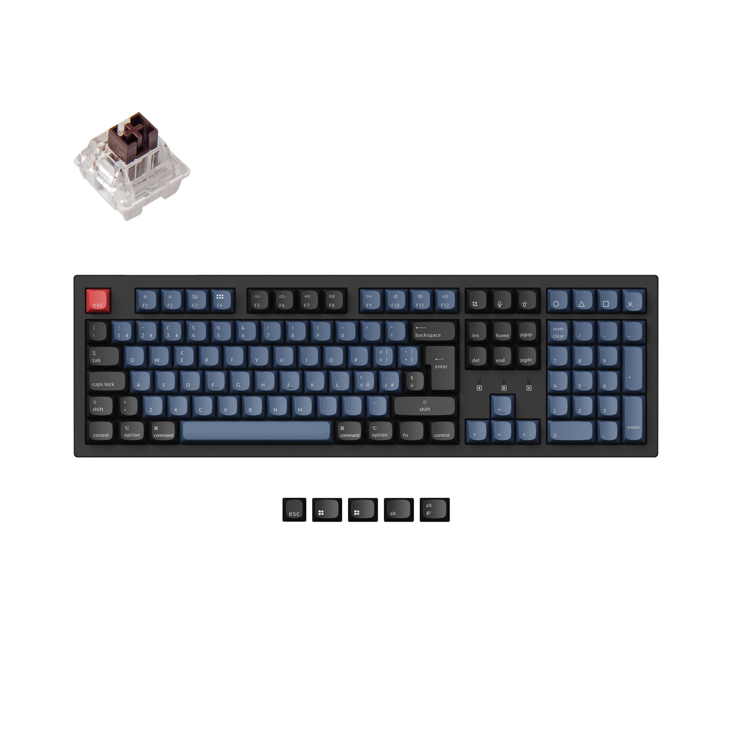 Keychron K10 Pro QMK/VIA Draadloos Mechanisch Toetsenbord ISO-indeling Collectie