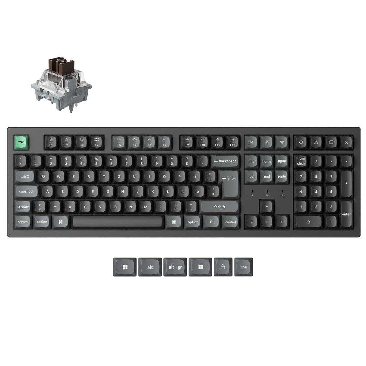 Keychron K10 Ultra 8K Wireless Custom Mechanical Keyboard ISO Layout