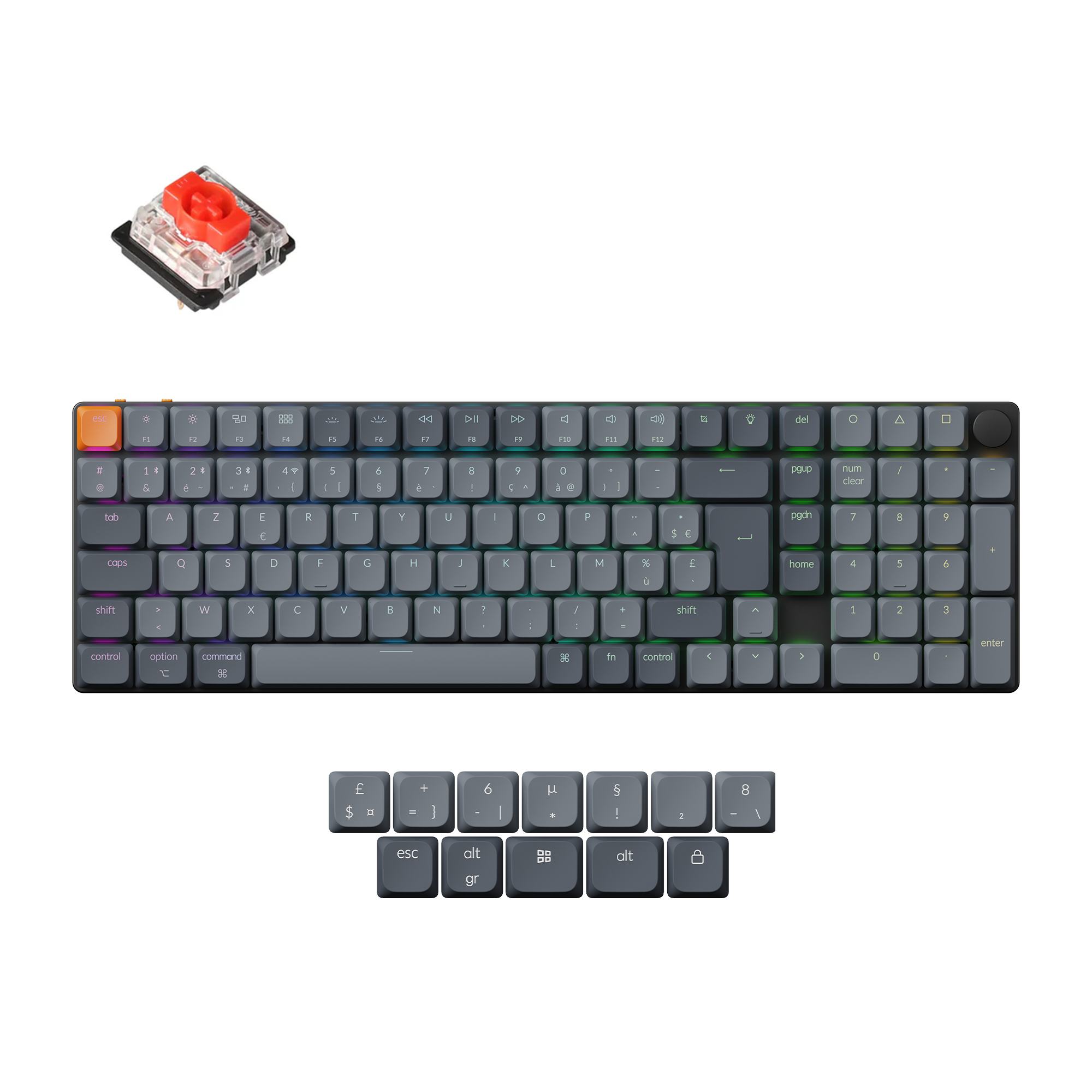 Keychron K17 Max QMK Draadloos Aangepast Mechanisch Toetsenbord ISO-indeling Collectie