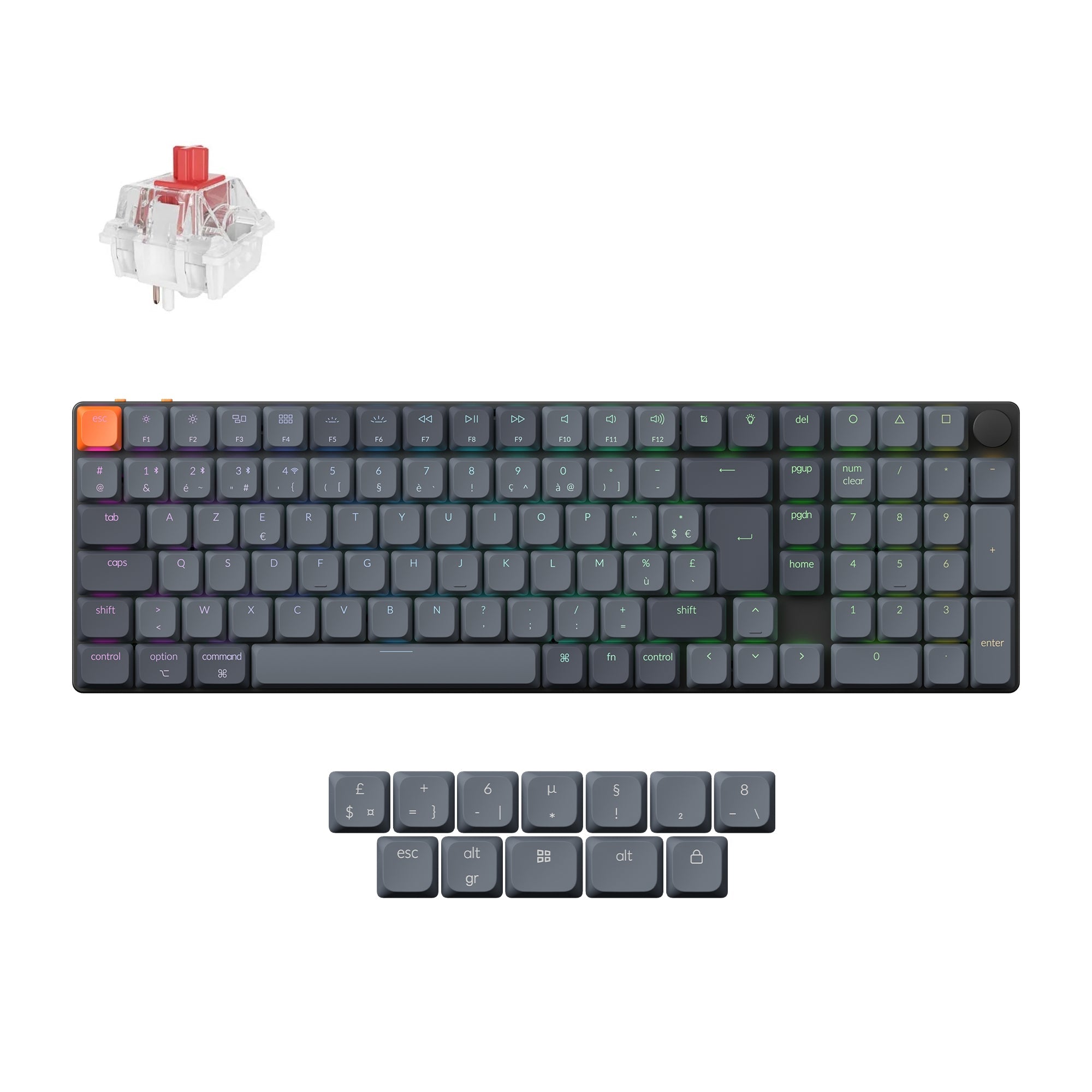 Keychron K17 Max QMK Draadloos Aangepast Mechanisch Toetsenbord ISO-indeling Collectie