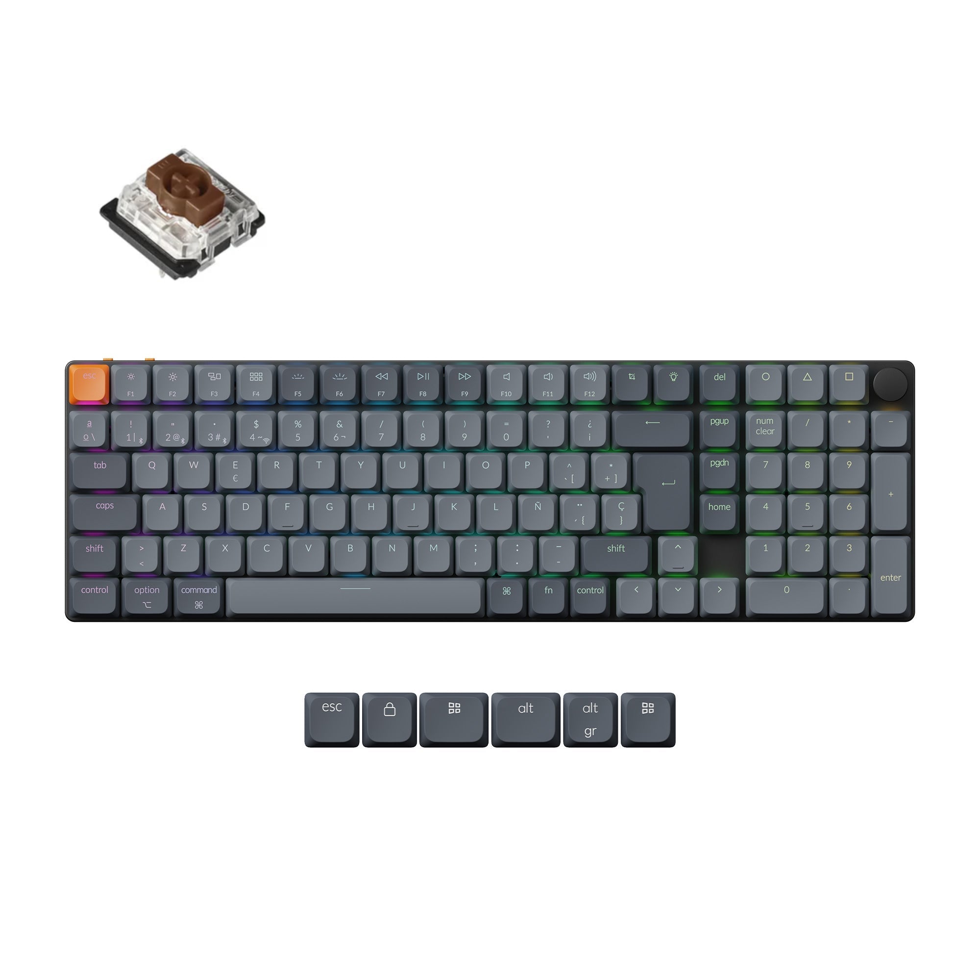 Keychron K17 Max QMK Draadloos Aangepast Mechanisch Toetsenbord ISO-indeling Collectie