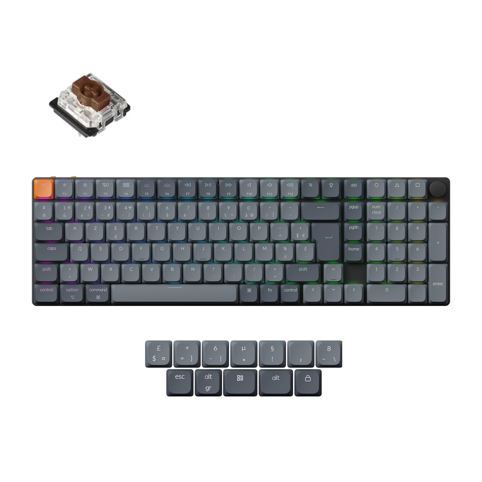 Keychron K17 Max QMK Draadloos Aangepast Mechanisch Toetsenbord ISO-indeling Collectie