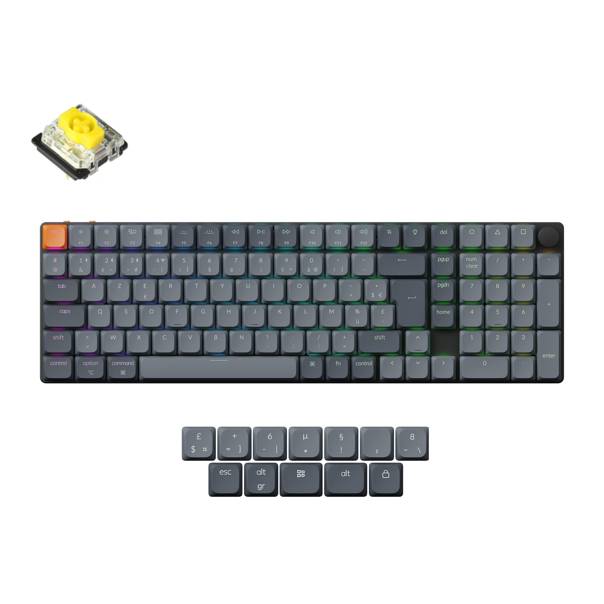 Keychron K17 Max QMK Draadloos Aangepast Mechanisch Toetsenbord ISO-indeling Collectie