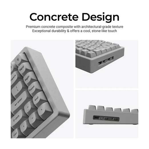 Keychron K2 HE Draadloos Magnetisch Schakeltoetsenbord - Beton Editie (US ANSI-indeling)