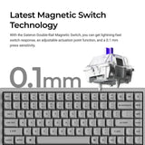 Keychron K2 HE Wireless Magnetic Switch Custom Keyboard - Concrete Edition (US ANSI Layout)