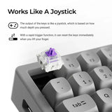 Keychron K2 HE Wireless Magnetic Switch Custom Keyboard - Concrete Edition (US ANSI Layout)