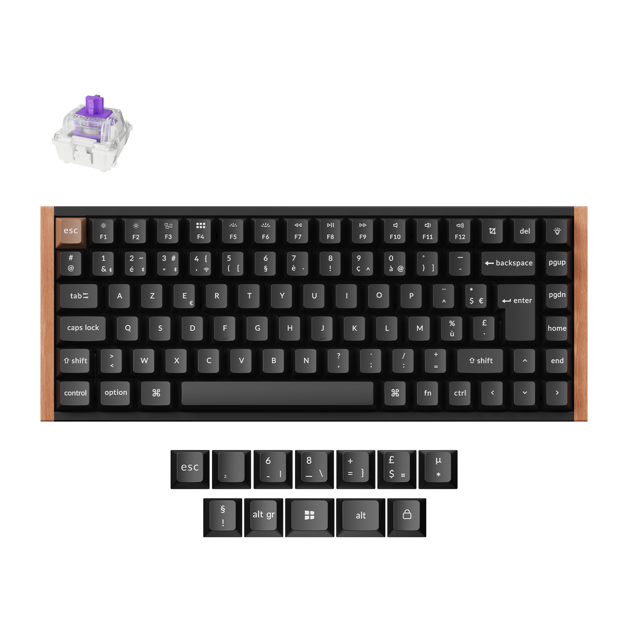 Keychron K2 HE Draadloos Magnetisch Schakelaar Aangepast Toetsenbord ISO-indeling Collectie