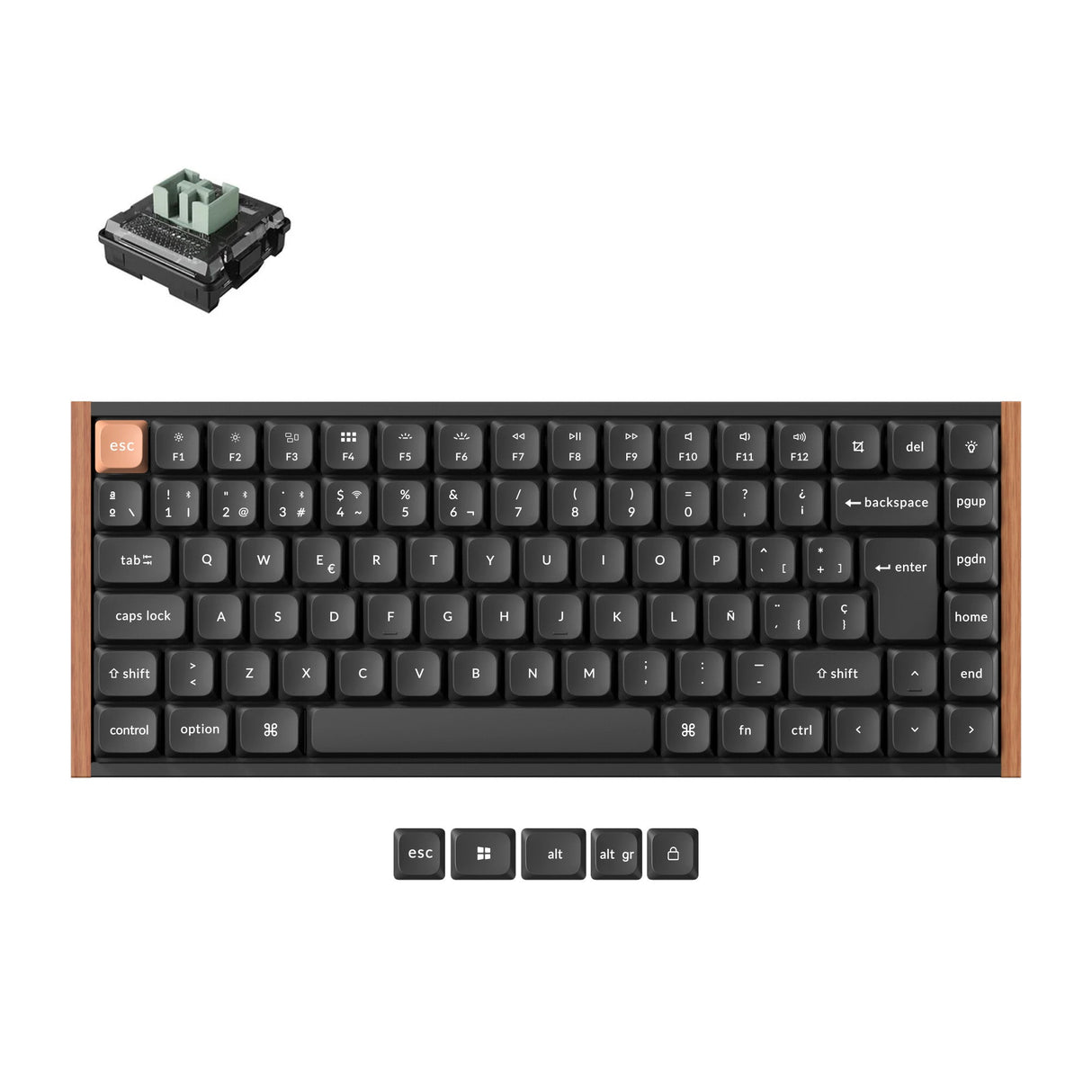 Keychron K3 HE draadloze aangepaste toetsenbordcollectie met magnetische schakelaars, ISO-indeling