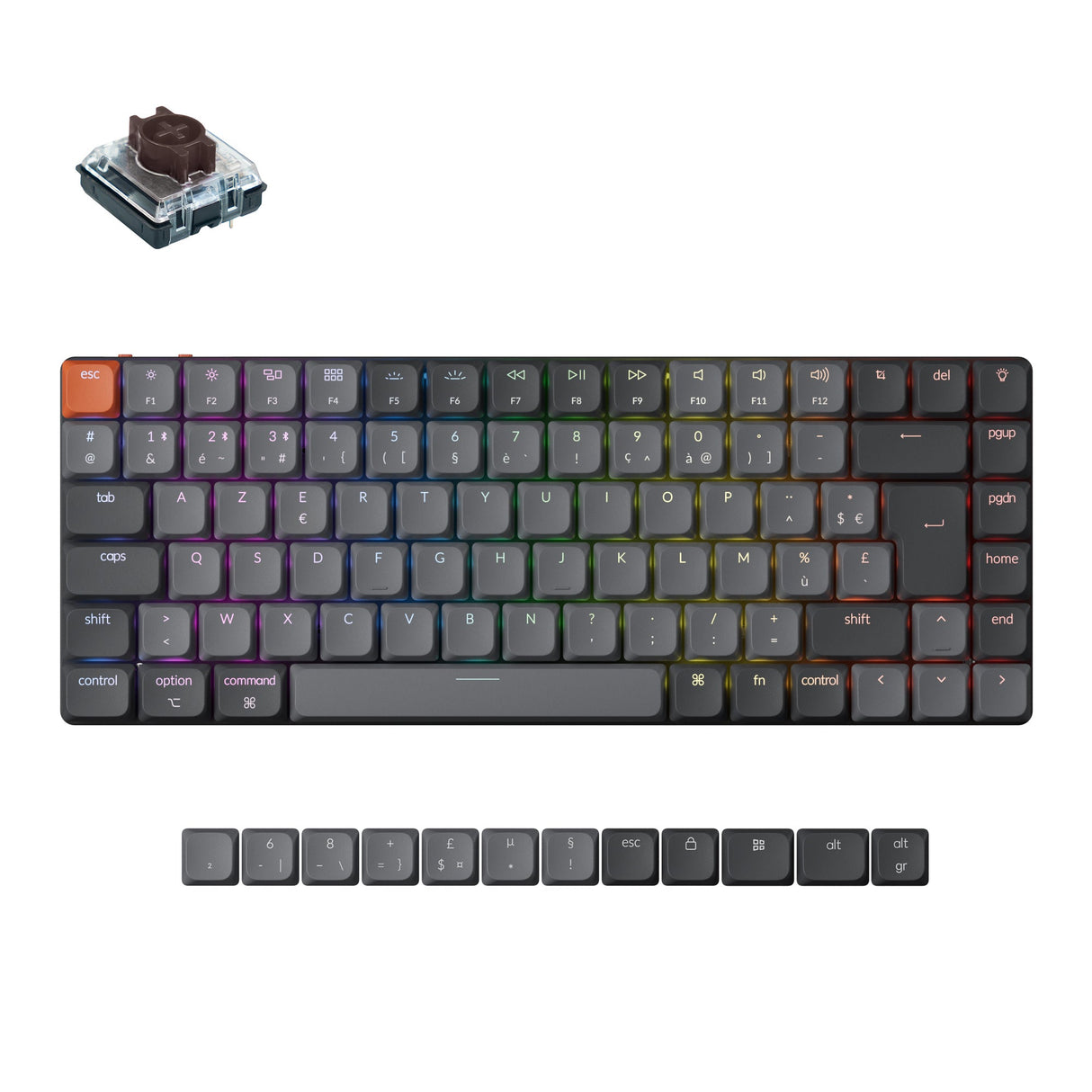 Keychron K3 Max QMK/VIA Draadloos aangepast mechanisch toetsenbord ISO-indelingscollectie