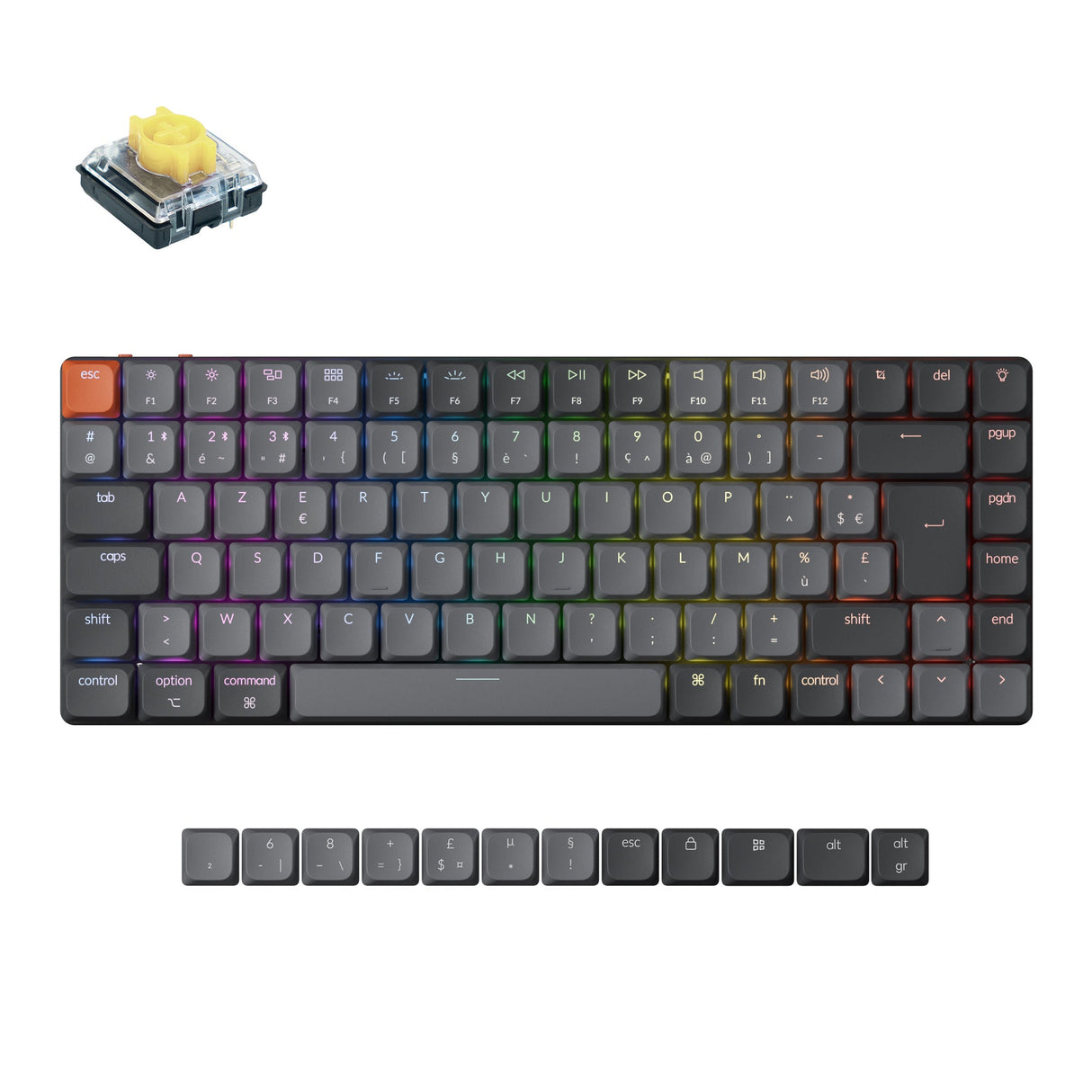 Keychron K3 Max QMK/VIA Draadloos aangepast mechanisch toetsenbord ISO-indelingscollectie