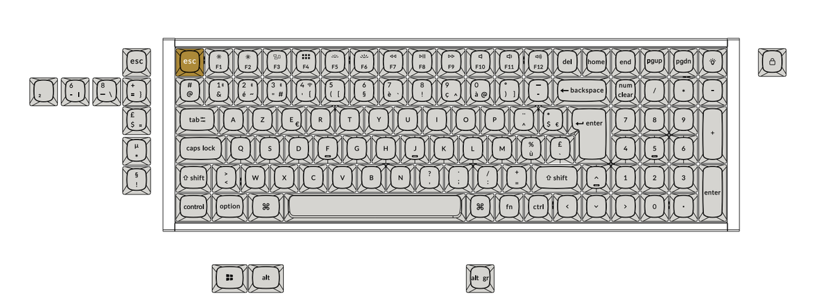 Keychron K4 HE Draadloos Magnetisch Schakelaar Aangepast Toetsenbord ISO-indeling Collectie