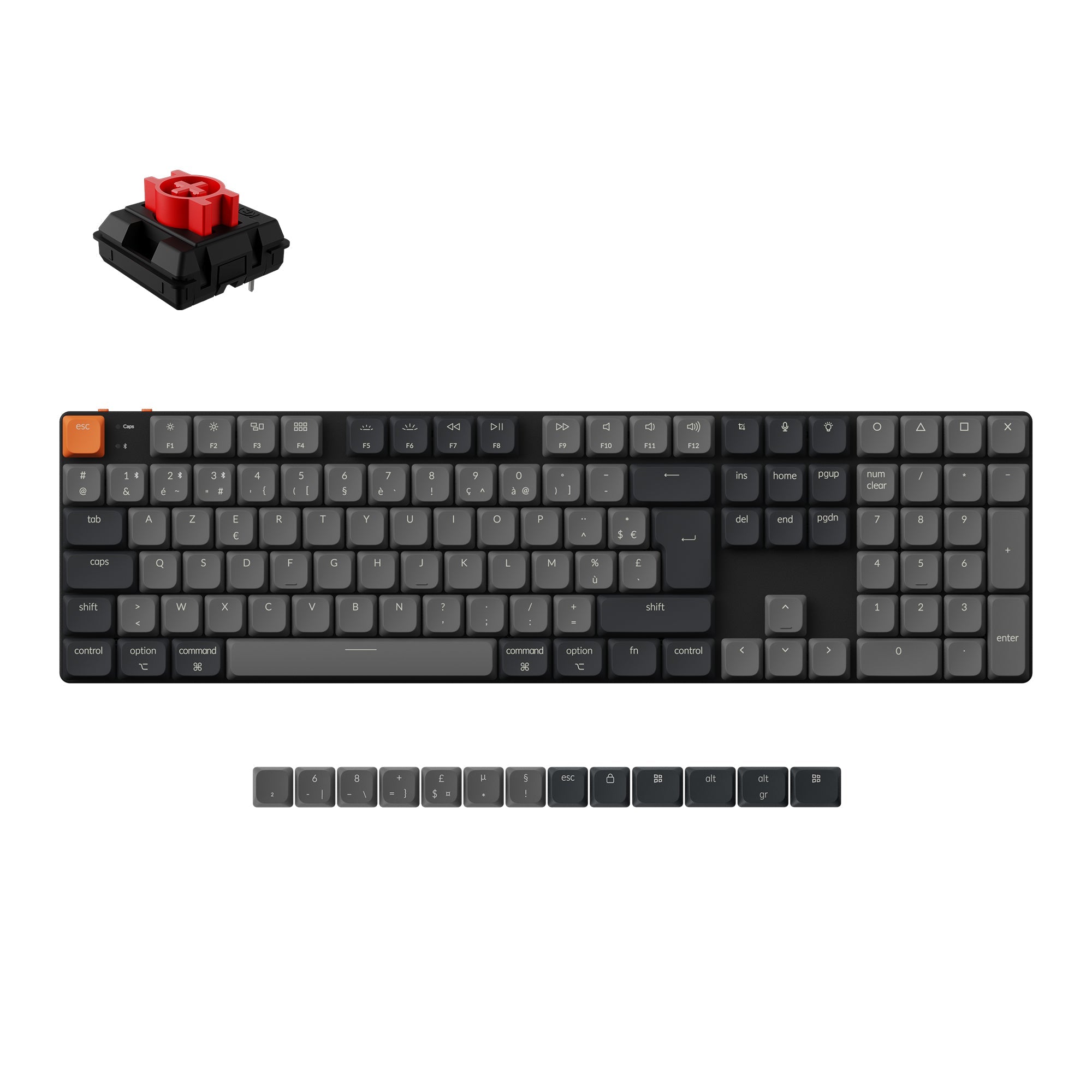 Keychron K5 QMK Draadloos Mechanisch Toetsenbord ISO-indeling - Versie 2
