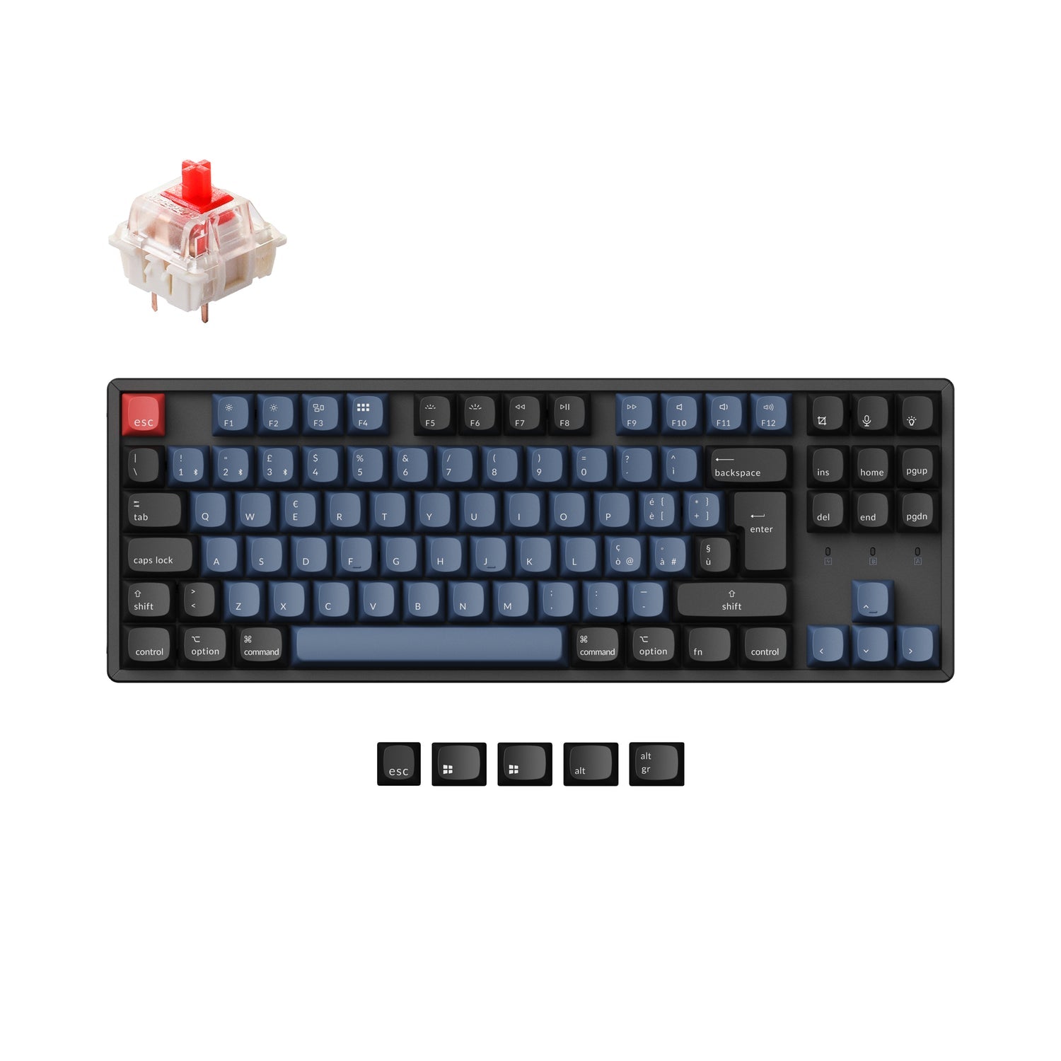 Keychron K8 Pro QMK/VIA Draadloos Mechanisch Toetsenbord ISO-indeling Collectie