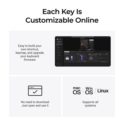 Keychron C0 HE Bedraad Eenhandig Magnetisch Schakeltoetsenbord voor Gaming