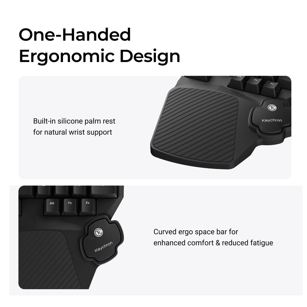 Keychron C0 HE Bedraad Eenhandig Magnetisch Schakeltoetsenbord voor Gaming