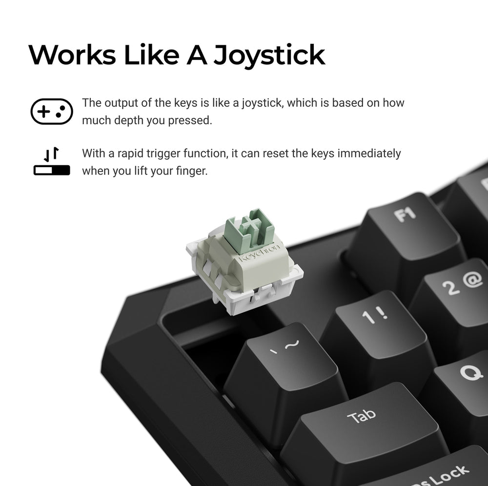 Keychron C0 HE Bedraad Eenhandig Magnetisch Schakeltoetsenbord voor Gaming