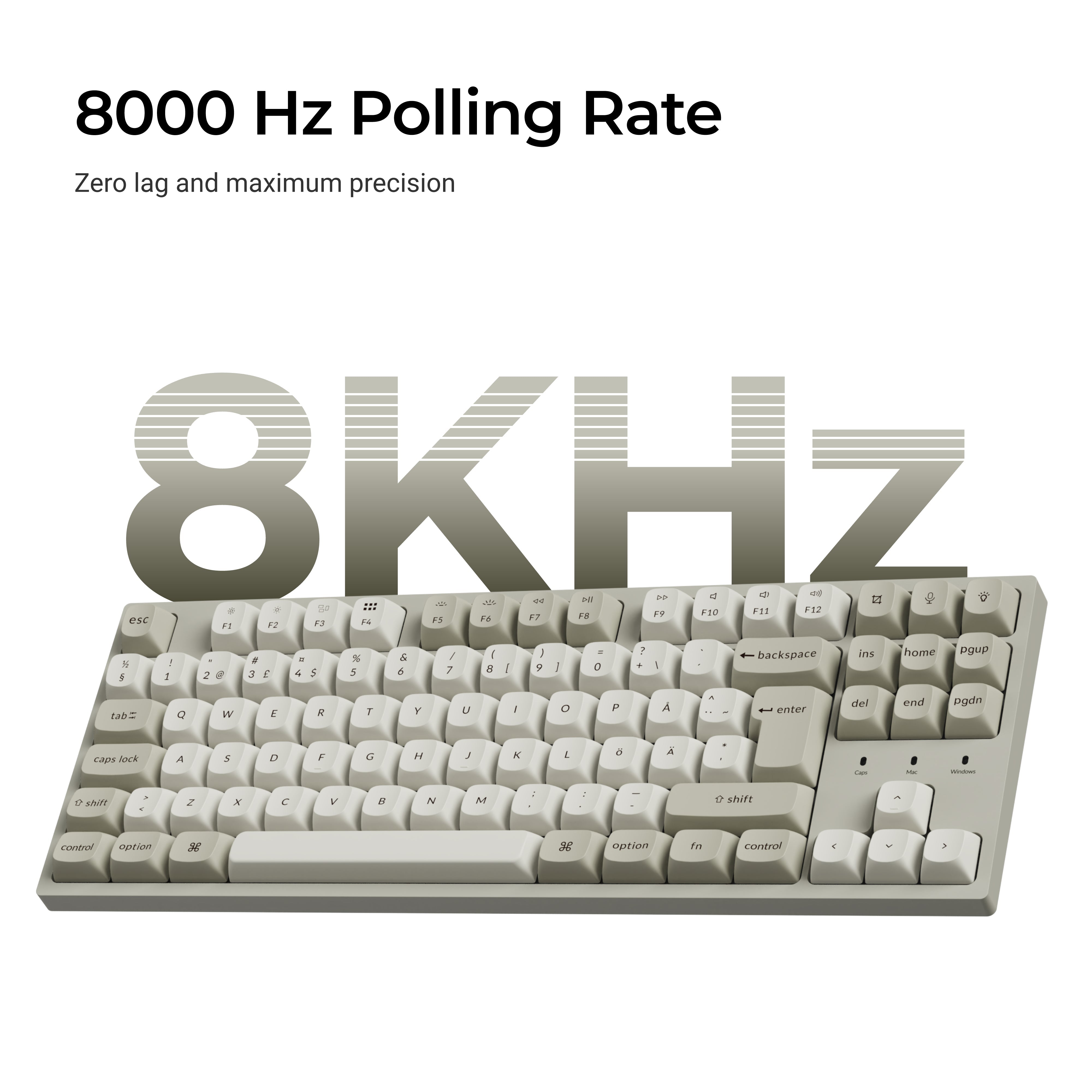 Keychron C1 Pro 8K QMK bedrade aangepaste mechanische toetsenbordcollectie, ISO-indeling