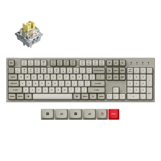 Keychron C2 Pro 8K QMK Bedraad Aangepast Mechanisch Toetsenbord