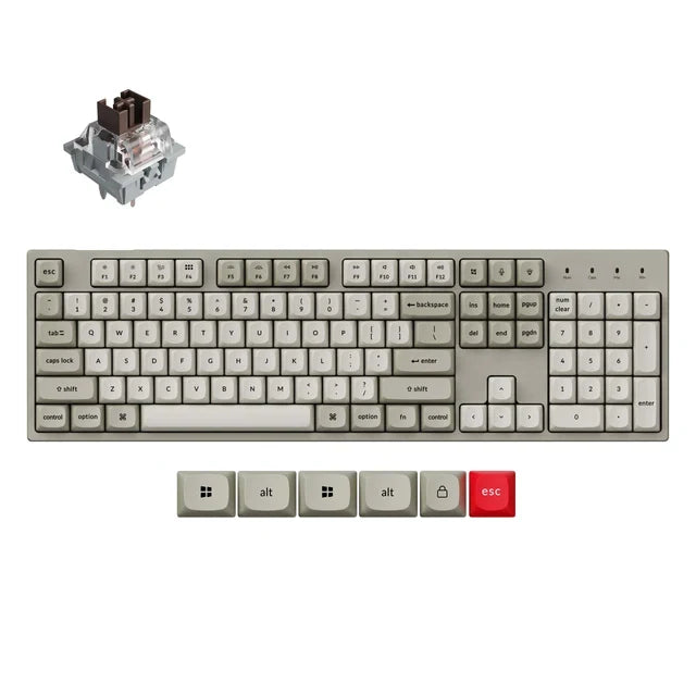 Keychron C2 Pro 8K QMK Bedraad Aangepast Mechanisch Toetsenbord